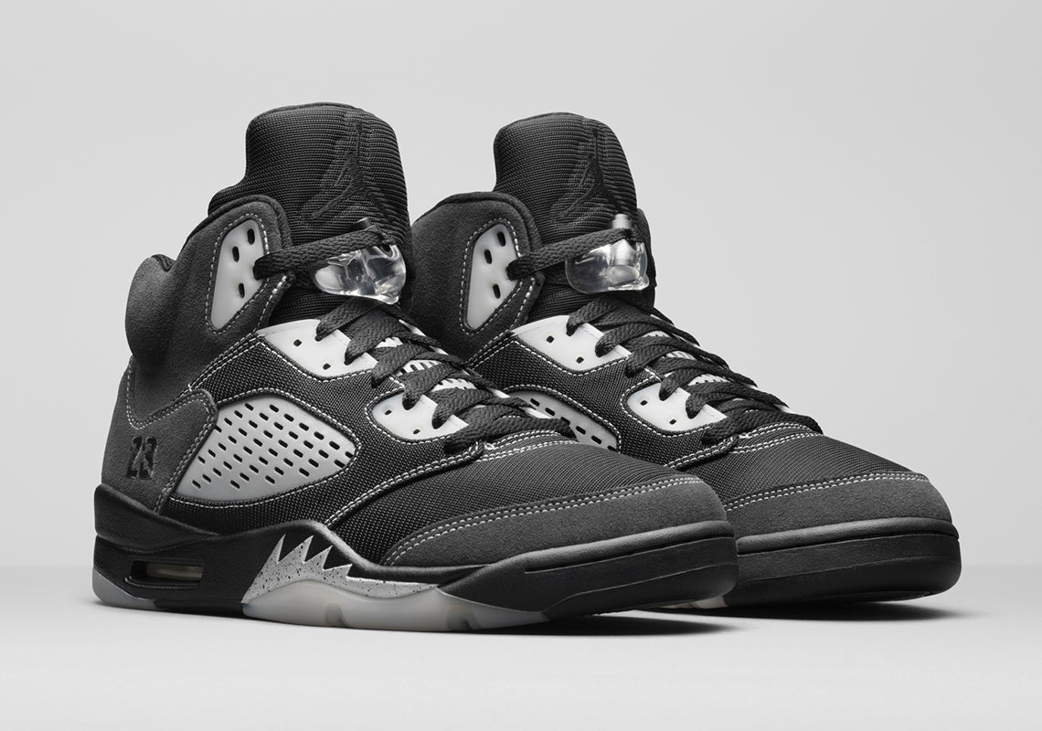 Retro jordan 5 store black