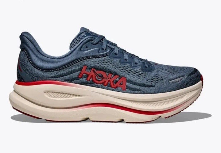 HOKA ONE ONE BONDI 9 THUNDER CLOUD VERMILLION — Stock 