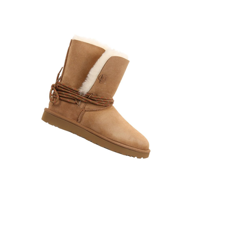UGG BAILEY TIE BOOT CHESTNUT (WOMEN&