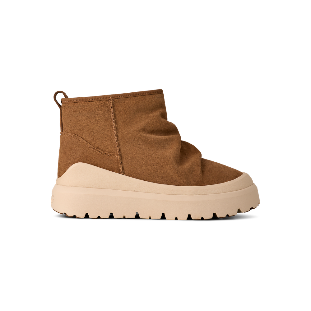 UGG HERITAGE UTILITY MINI BOOT CHESTNUT WHITECAP