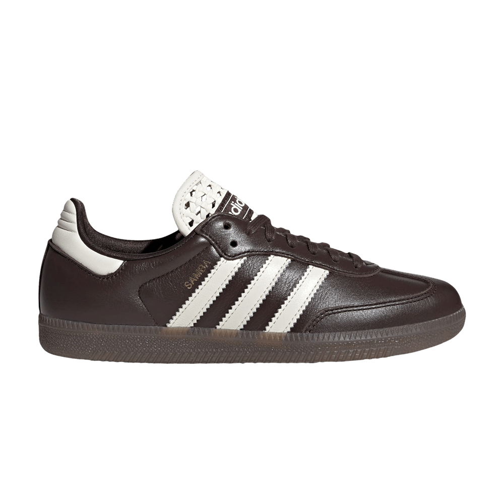 ADIDAS SAMBA OG BASKETWEAVE TONGUE AURORA COFFEE OFF WHITE (WOMEN&