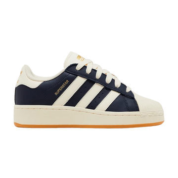 ADIDAS SUPERSTAR XLG NIGHT INDIGO CREAM WHITE GUM WOMENS — Stock