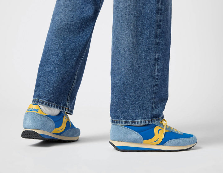 SAUCONY TRAINER 80 ROYAL BLUE YELLOW