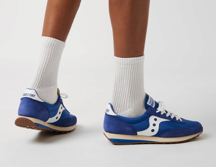SAUCONY TRAINER 80 BLUE WHITE GUM SOLE