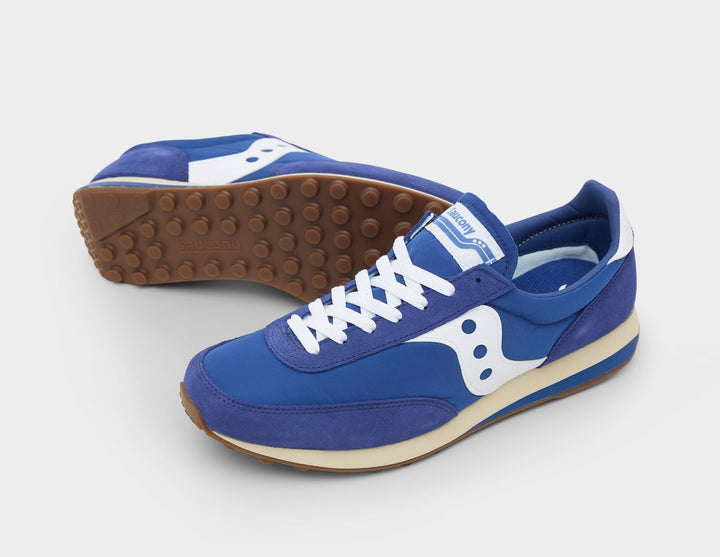 SAUCONY TRAINER 80 BLUE WHITE GUM SOLE