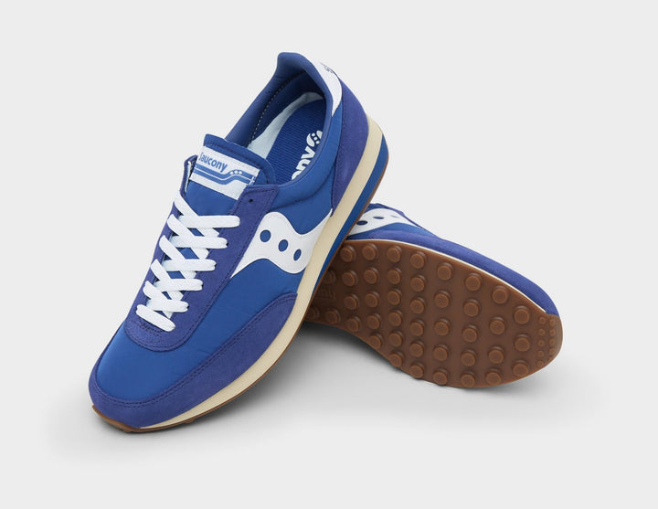 SAUCONY TRAINER 80 BLUE WHITE GUM SOLE