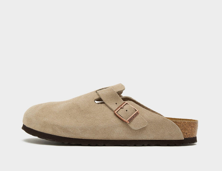 BIRKENSTOCK BOSTON TAUPE SUEDE — Stock 