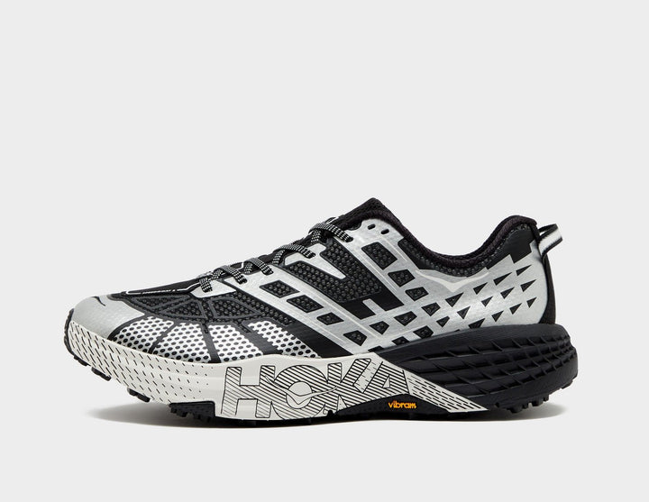 HOKA SPEEDGOAT 2 SILVER WHITE BLACK