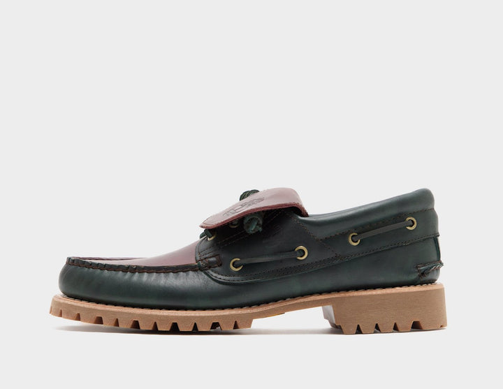 TIMBERLAND AUTHENTIC 3-EYE LUG BOAT SHOE BROWN