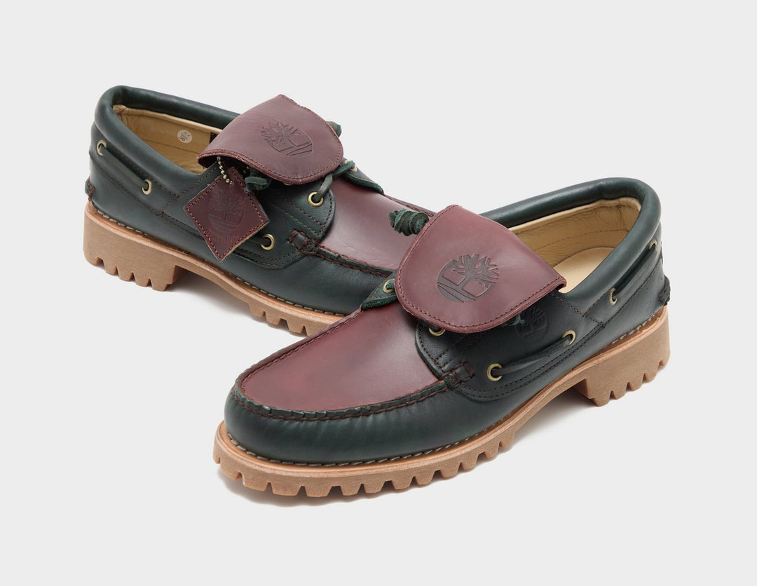 TIMBERLAND AUTHENTIC 3-EYE LUG BOAT SHOE BROWN