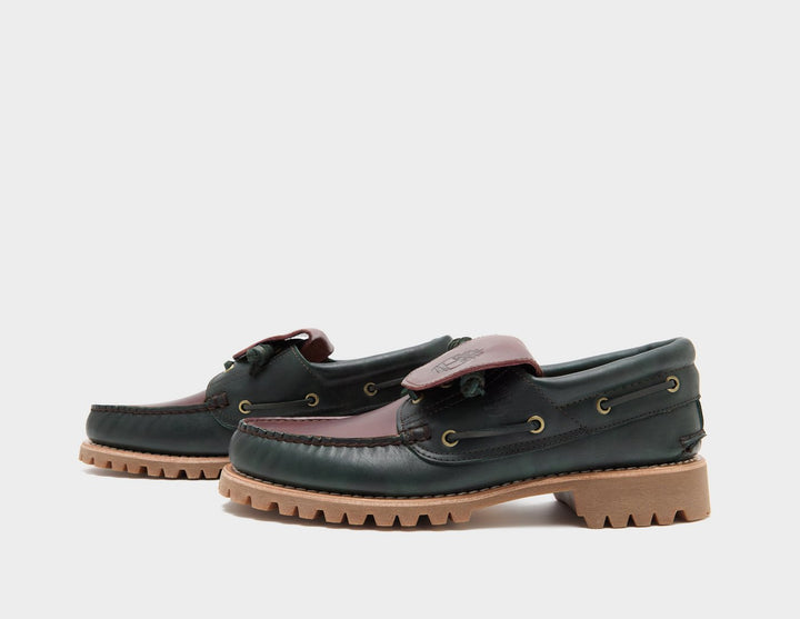 TIMBERLAND AUTHENTIC 3-EYE LUG BOAT SHOE BROWN