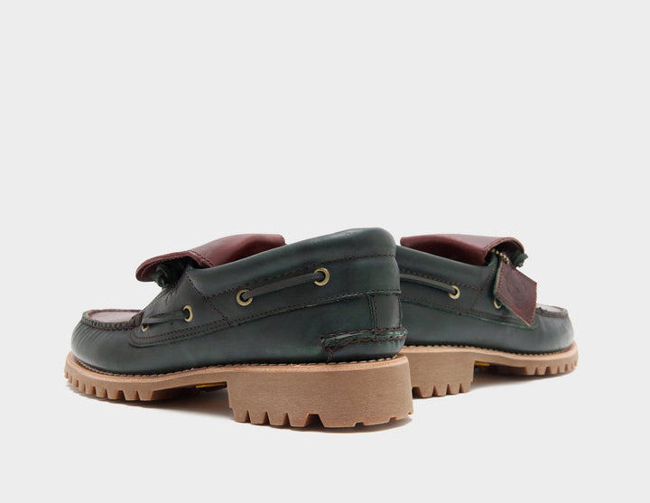 TIMBERLAND AUTHENTIC 3-EYE LUG BOAT SHOE BROWN