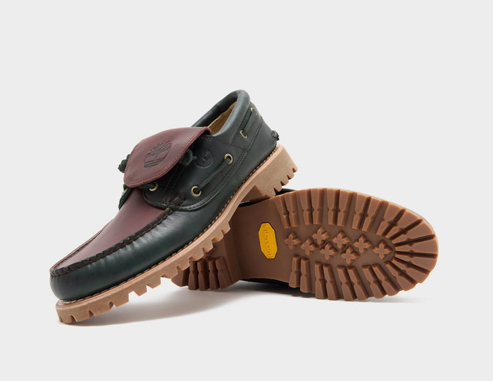 TIMBERLAND AUTHENTIC 3-EYE LUG BOAT SHOE BROWN