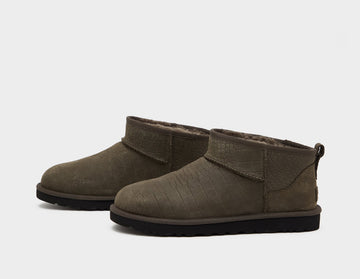UGG CLASSIC ULTRA MINI EMBOSSED BOOT GREY — Stock