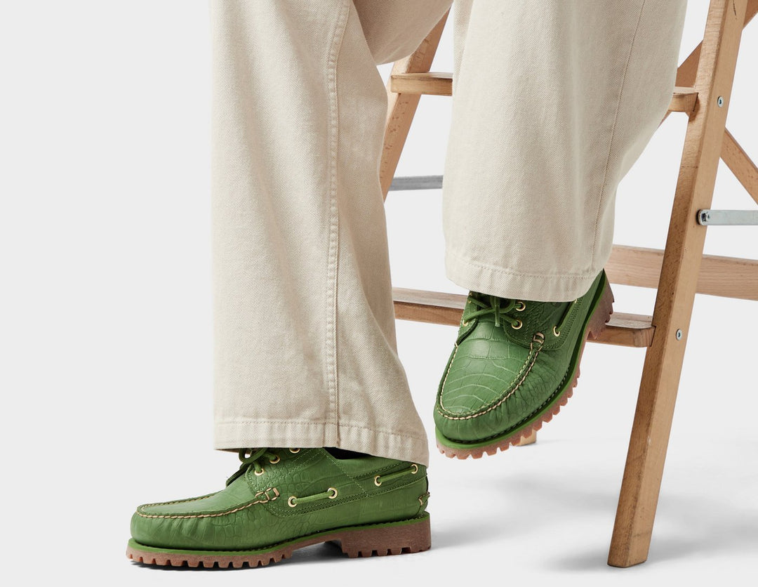 TIMBERLAND 3 EYE AUTHENTIC BOAT SHOE GREEN