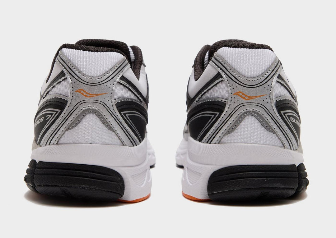 SAUCONY PROGRID GUIDE 7 WHITE SILVER ORANGE