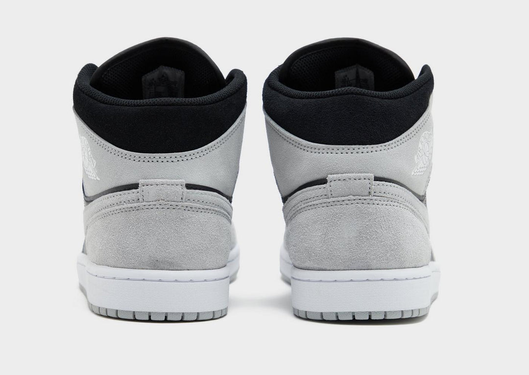 JORDAN AIR 1 MID WHITE BLACK LIGHT SMOKE