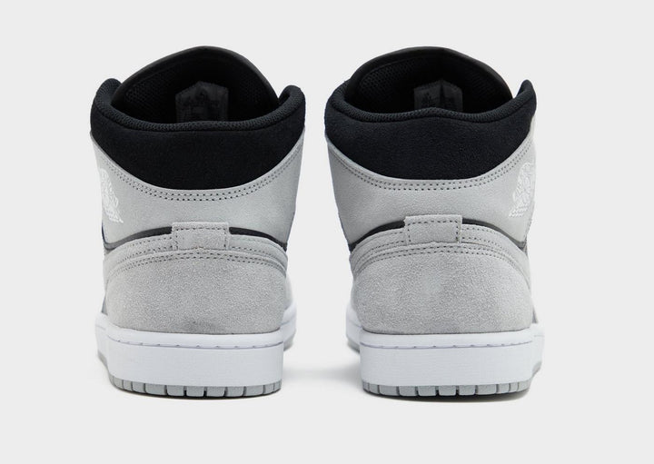 JORDAN AIR 1 MID WHITE BLACK LIGHT SMOKE