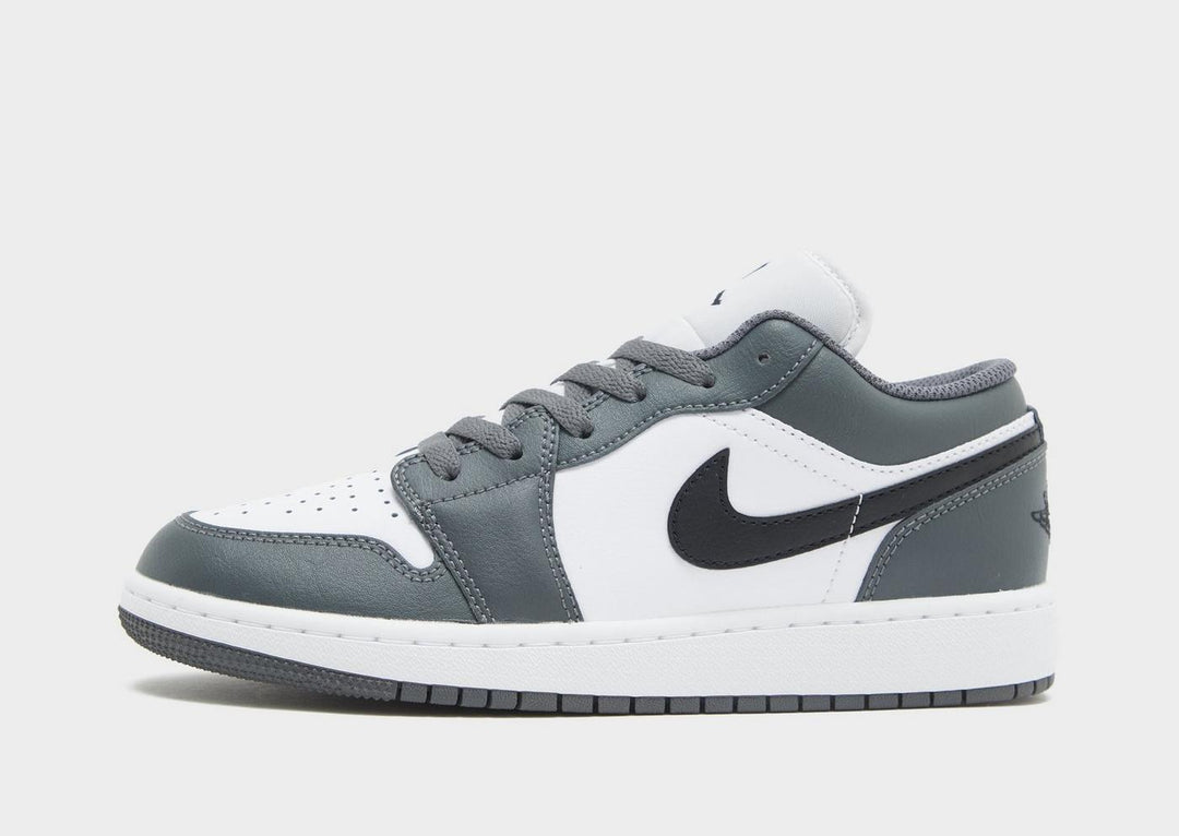 JORDAN AIR 1 LOW IRON GREY WHITE BLACK GS