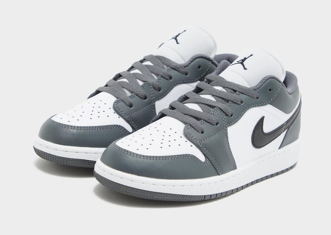 JORDAN AIR 1 LOW IRON GREY WHITE BLACK GS