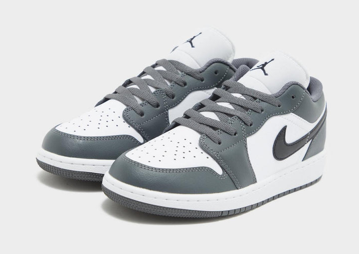 JORDAN AIR 1 LOW IRON GREY WHITE BLACK GS