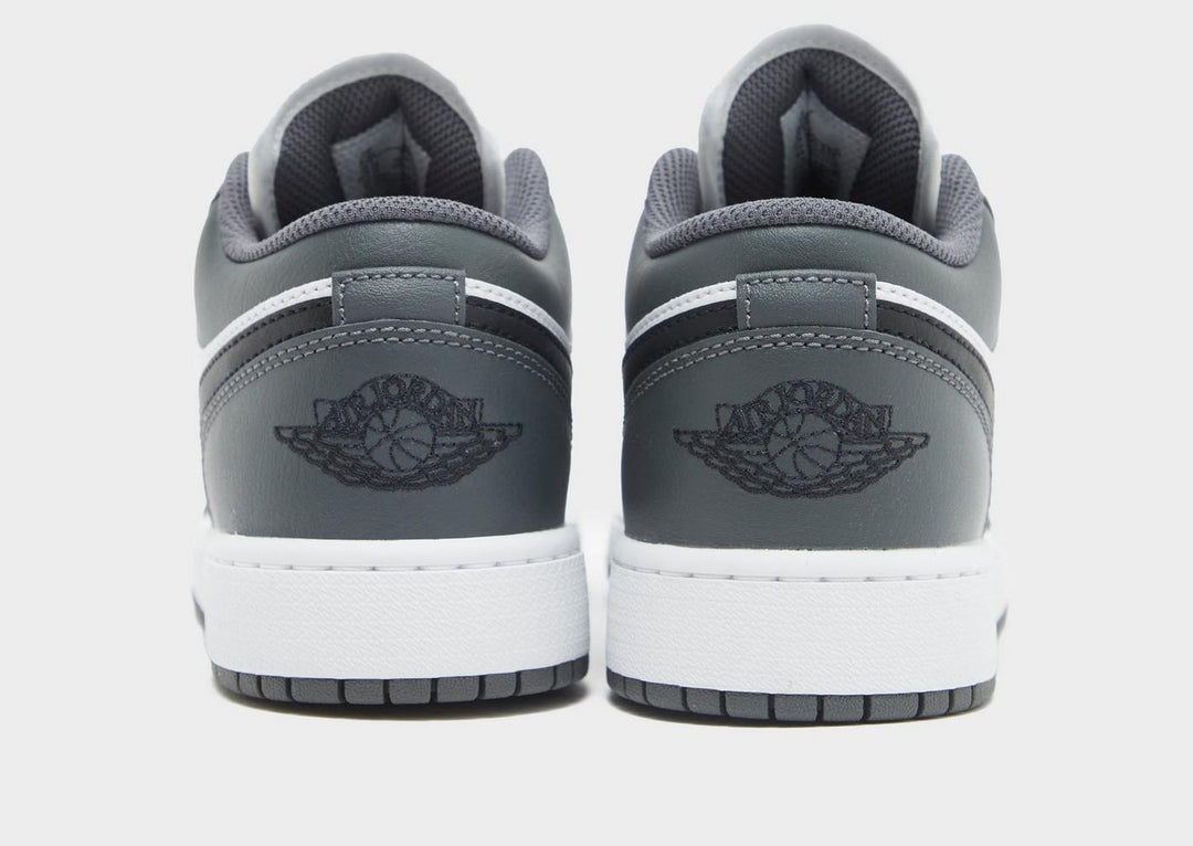 JORDAN AIR 1 LOW IRON GREY WHITE BLACK GS
