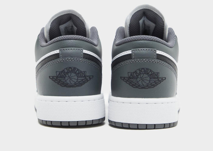 JORDAN AIR 1 LOW IRON GREY WHITE BLACK GS