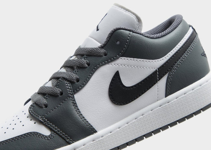 JORDAN AIR 1 LOW IRON GREY WHITE BLACK GS
