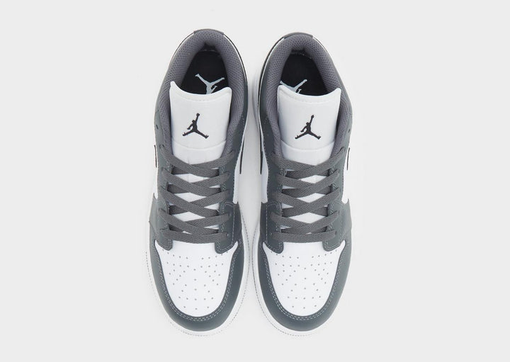 JORDAN AIR 1 LOW IRON GREY WHITE BLACK GS
