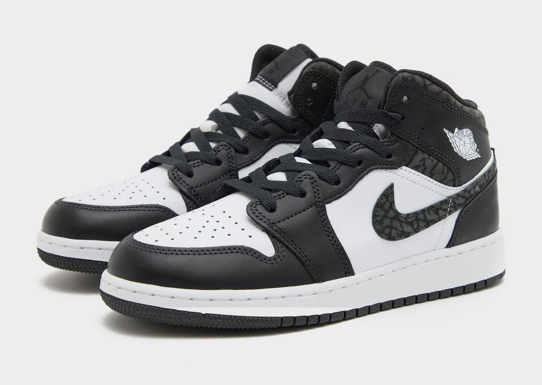 JORDAN AIR 1 MID OFF NOIR WHITE GS