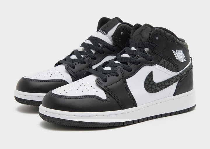JORDAN AIR 1 MID OFF NOIR WHITE GS