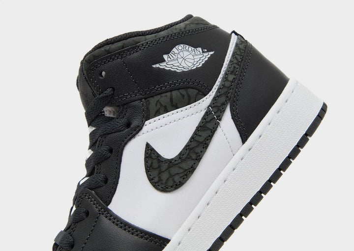 JORDAN AIR 1 MID OFF NOIR WHITE GS