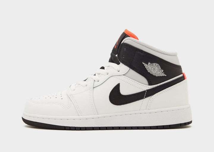 JORDAN AIR 1 MID SUMMIT WHITE BLACK INFRARED GS