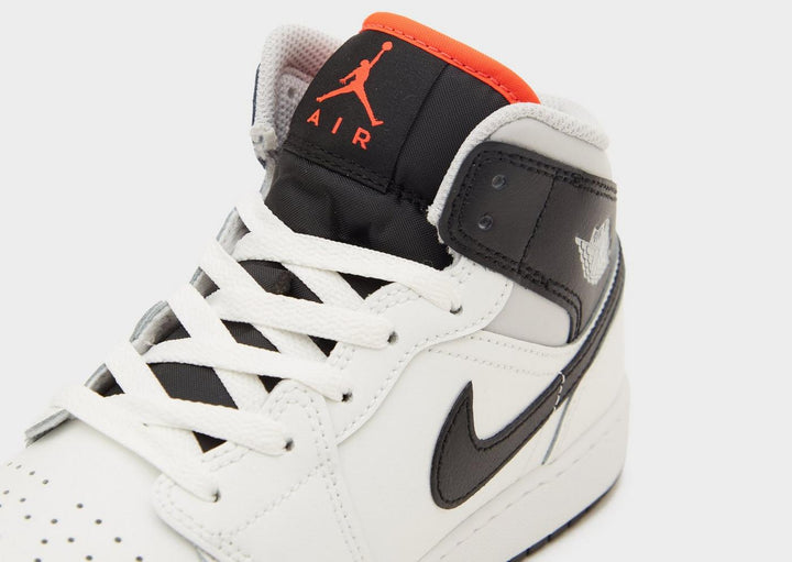 JORDAN AIR 1 MID SUMMIT WHITE BLACK INFRARED GS
