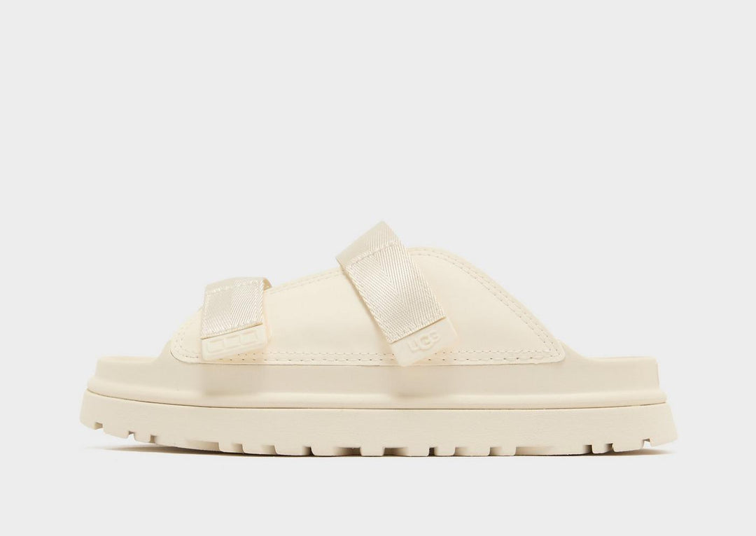 UGG GOLDENGLOW SLIDES WHITE GS