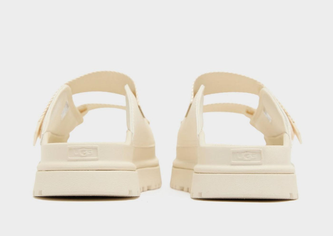 UGG GOLDENGLOW SLIDES WHITE GS
