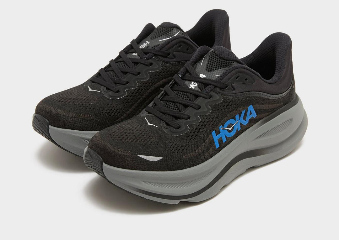 HOKA BONDI 9 BLACK BLUE