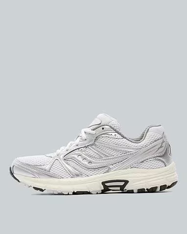 SAUCONY WOMENS GRID LEGACY TRAINER FOG / SILVER