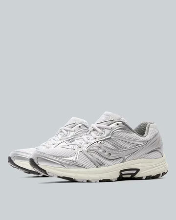 SAUCONY WOMENS GRID LEGACY TRAINER FOG / SILVER