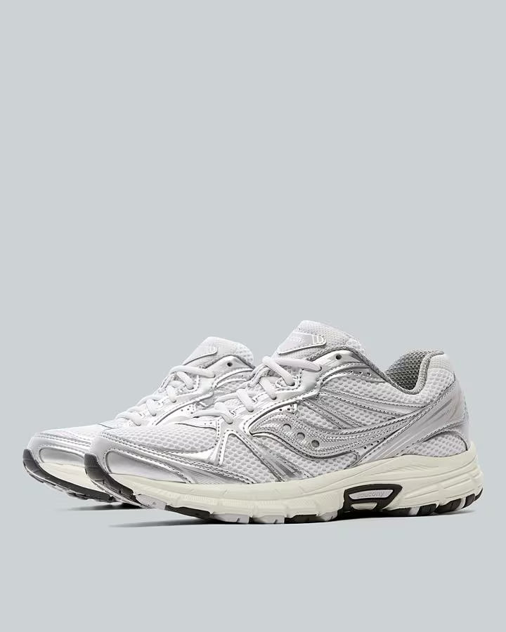 SAUCONY WOMENS GRID LEGACY TRAINER FOG / SILVER