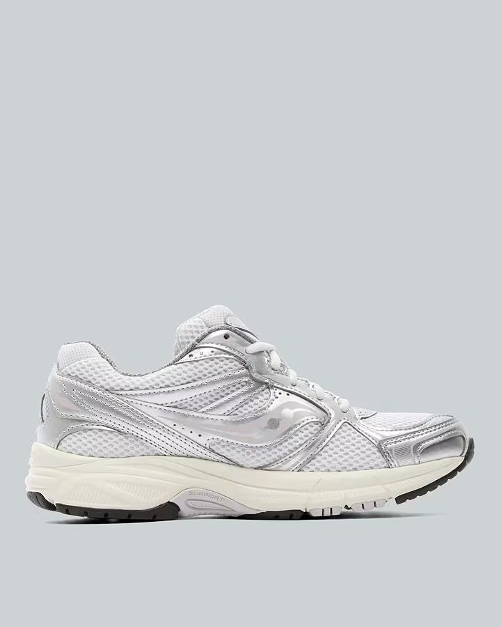 SAUCONY WOMENS GRID LEGACY TRAINER FOG / SILVER