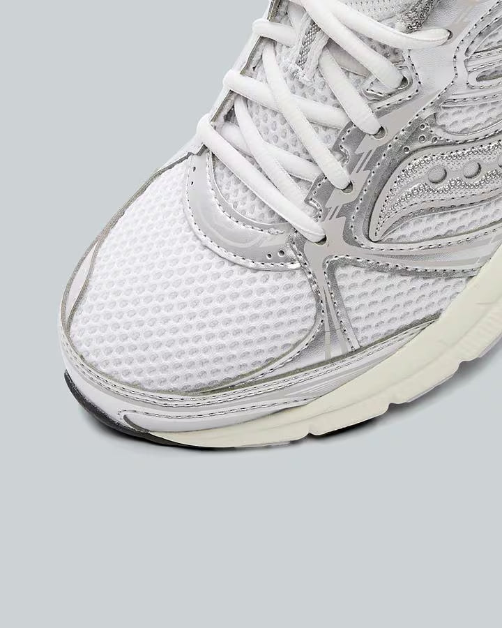 SAUCONY WOMENS GRID LEGACY TRAINER FOG / SILVER