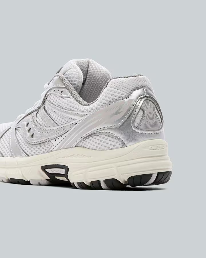 SAUCONY WOMENS GRID LEGACY TRAINER FOG / SILVER