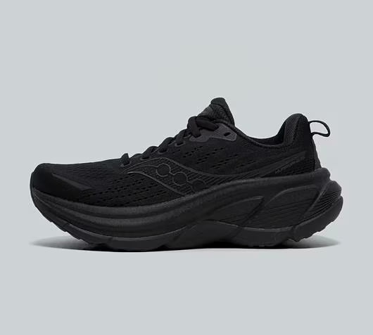 SAUCONY WOMENS HURRICANE 25 RUNNING TRAINER TRIPLE BLACK