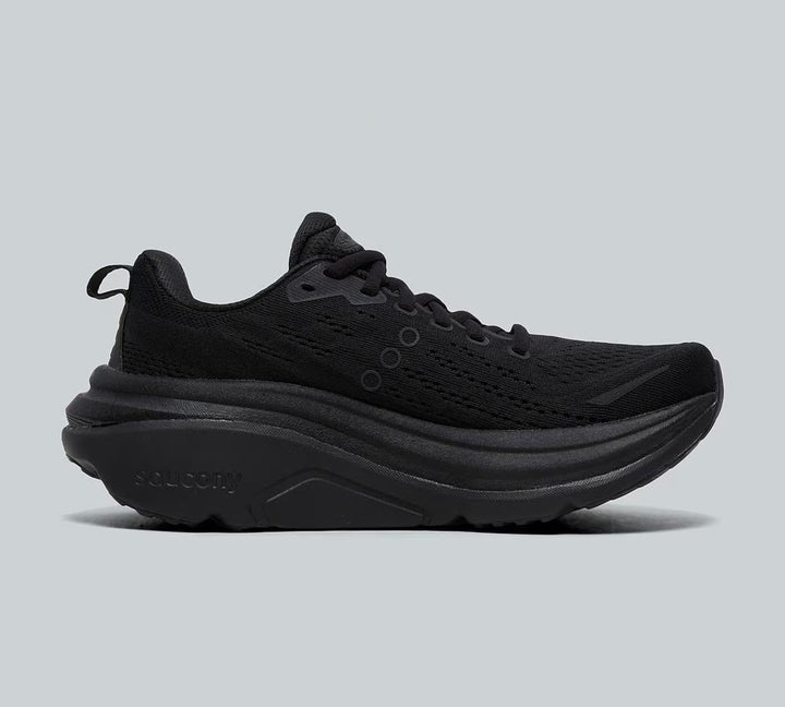 SAUCONY WOMENS HURRICANE 25 RUNNING TRAINER TRIPLE BLACK