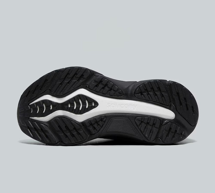 SAUCONY WOMENS HURRICANE 25 RUNNING TRAINER TRIPLE BLACK