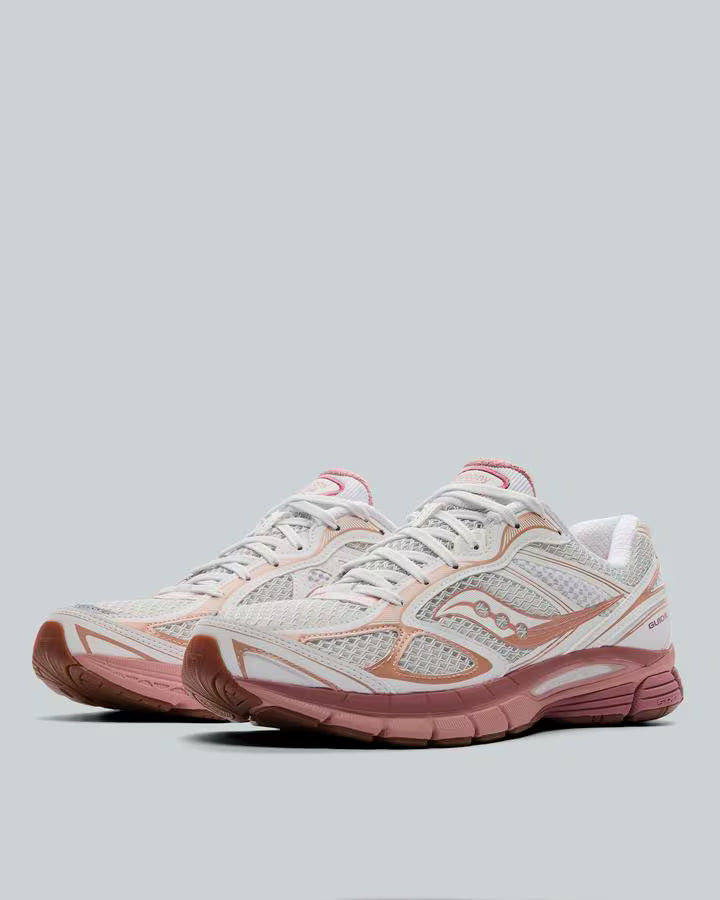 SAUCONY PROGRID GUIDE 7 TRAINER WHITE / PEACH
