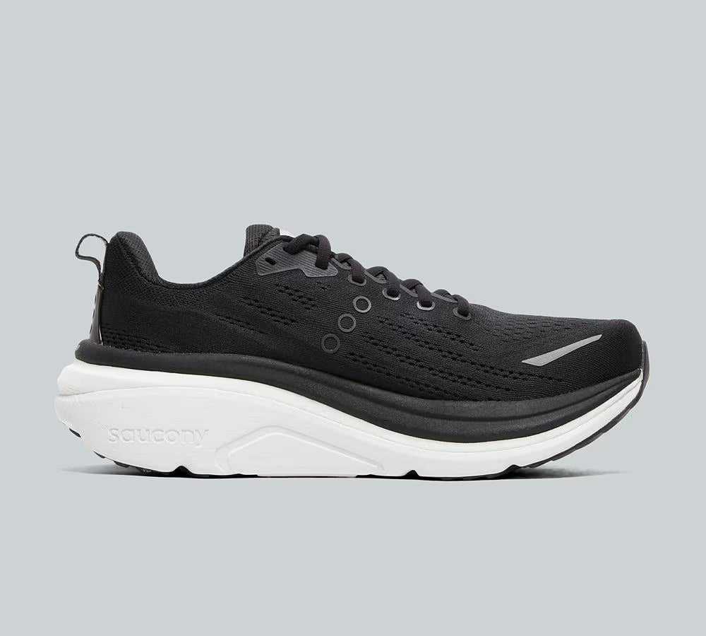 SAUCONY HURRICANE 25 RUNNING TRAINER BLACK / WHITE