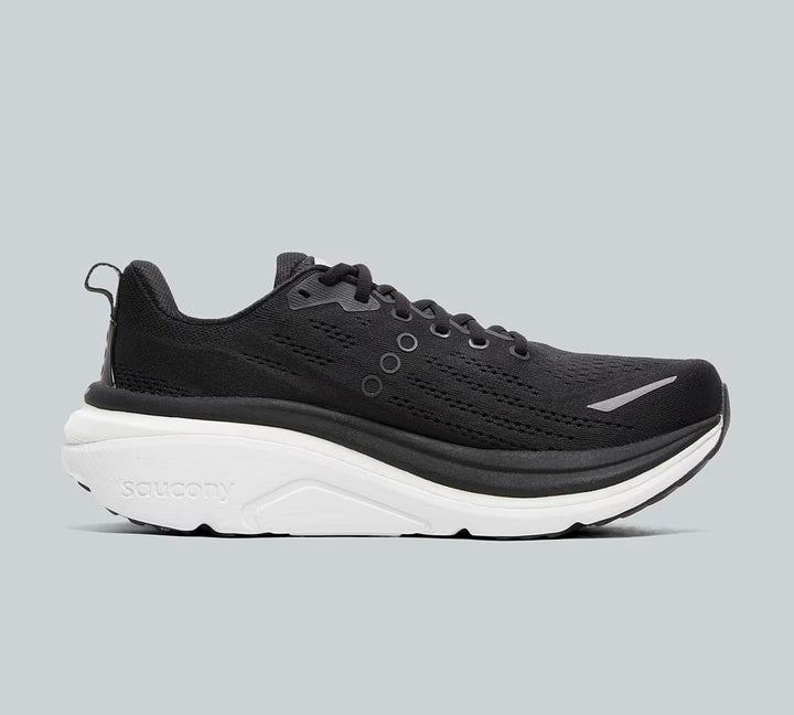 SAUCONY HURRICANE 25 RUNNING TRAINER BLACK / WHITE