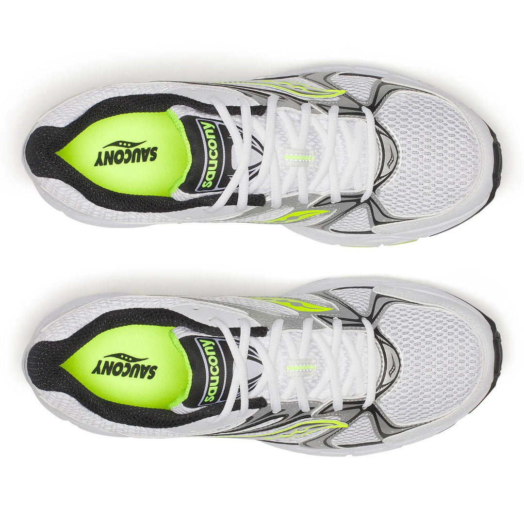 SAUCONY RIDE MILLENNIUM WHITE SILVER YELLOW